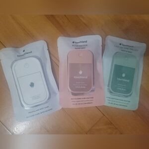 Touchland Hand sanitizers and case